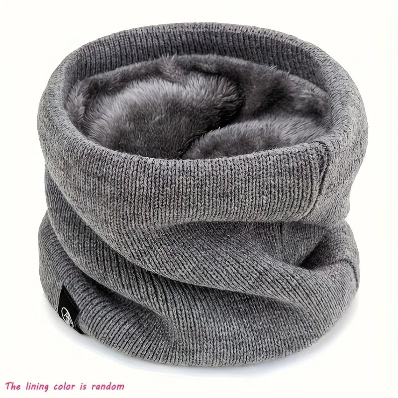 Knitted Neck Warmer Sports Scarf Fashion Soft Women Men Face Cover Winter Skating Running Hiking Scarves Thick Cold - proof Collar - Ammpoure