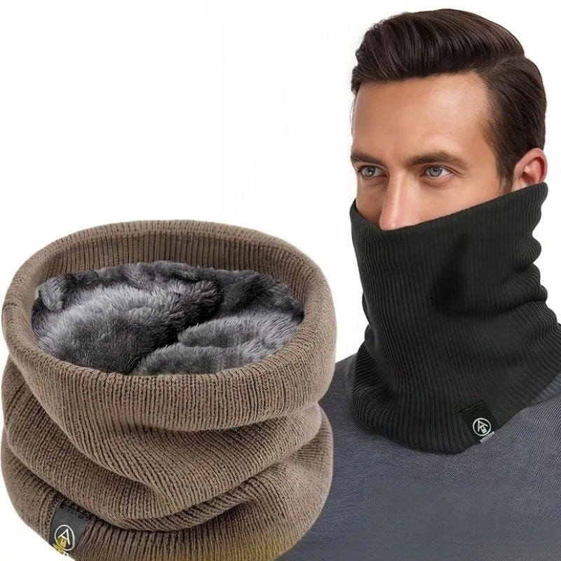 Knitted Neck Warmer Sports Scarf Fashion Soft Women Men Face Cover Winter Skating Running Hiking Scarves Thick Cold - proof Collar - Ammpoure