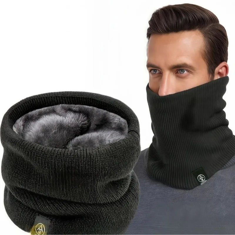 Knitted Neck Warmer Sports Scarf Fashion Soft Women Men Face Cover Winter Skating Running Hiking Scarves Thick Cold - proof Collar - Ammpoure