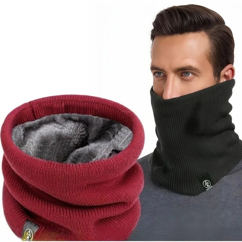 Knitted Neck Warmer Sports Scarf Fashion Soft Women Men Face Cover Winter Skating Running Hiking Scarves Thick Cold - proof Collar - Ammpoure