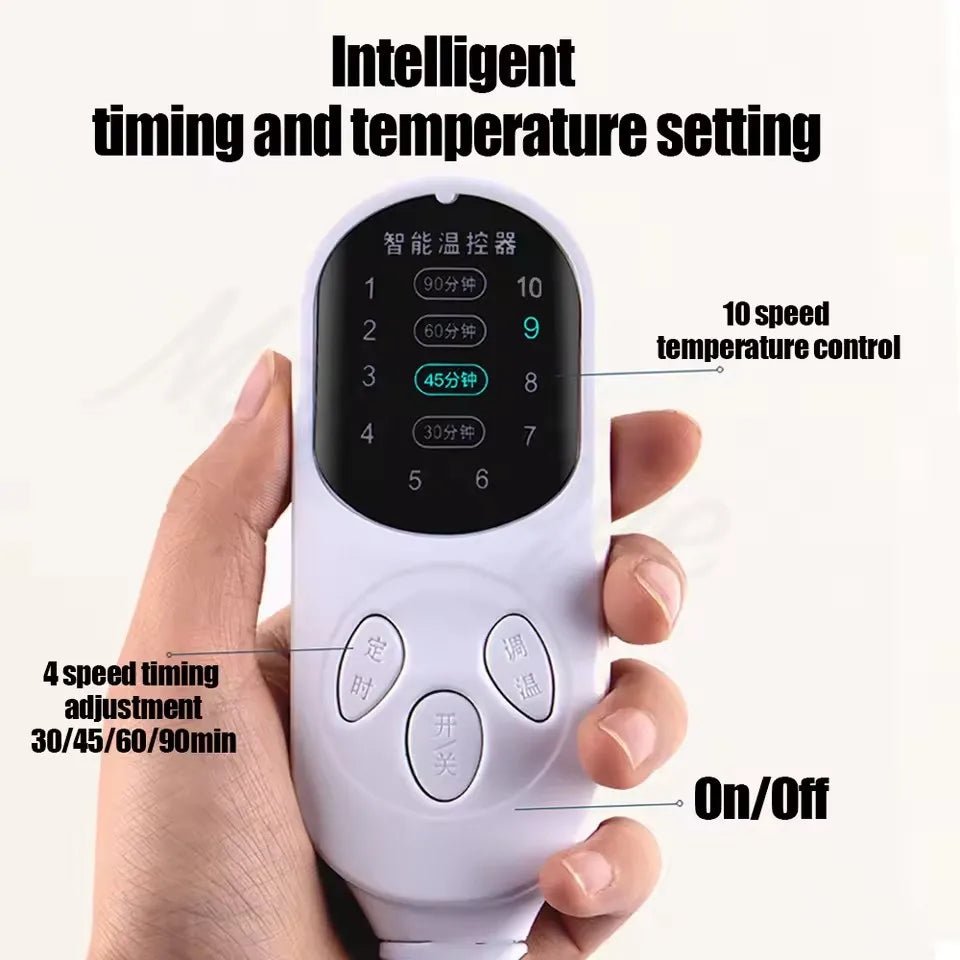 Large Area Moxibustion Massage Mat Electric Heating Blanket Hot Compress Back Waist Household Physical Therapy Acupressure Pads - Ammpoure