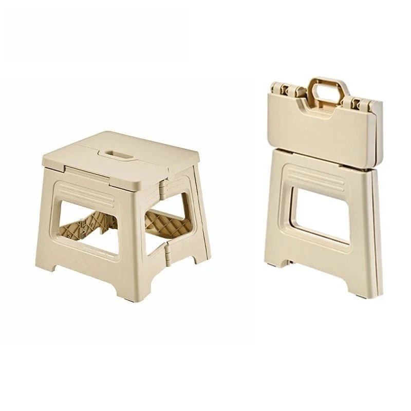 Lightweight Portable Folding Stool Canada Integrated Design Thickened Structure for Home Camping & Fishing - Ammpoure