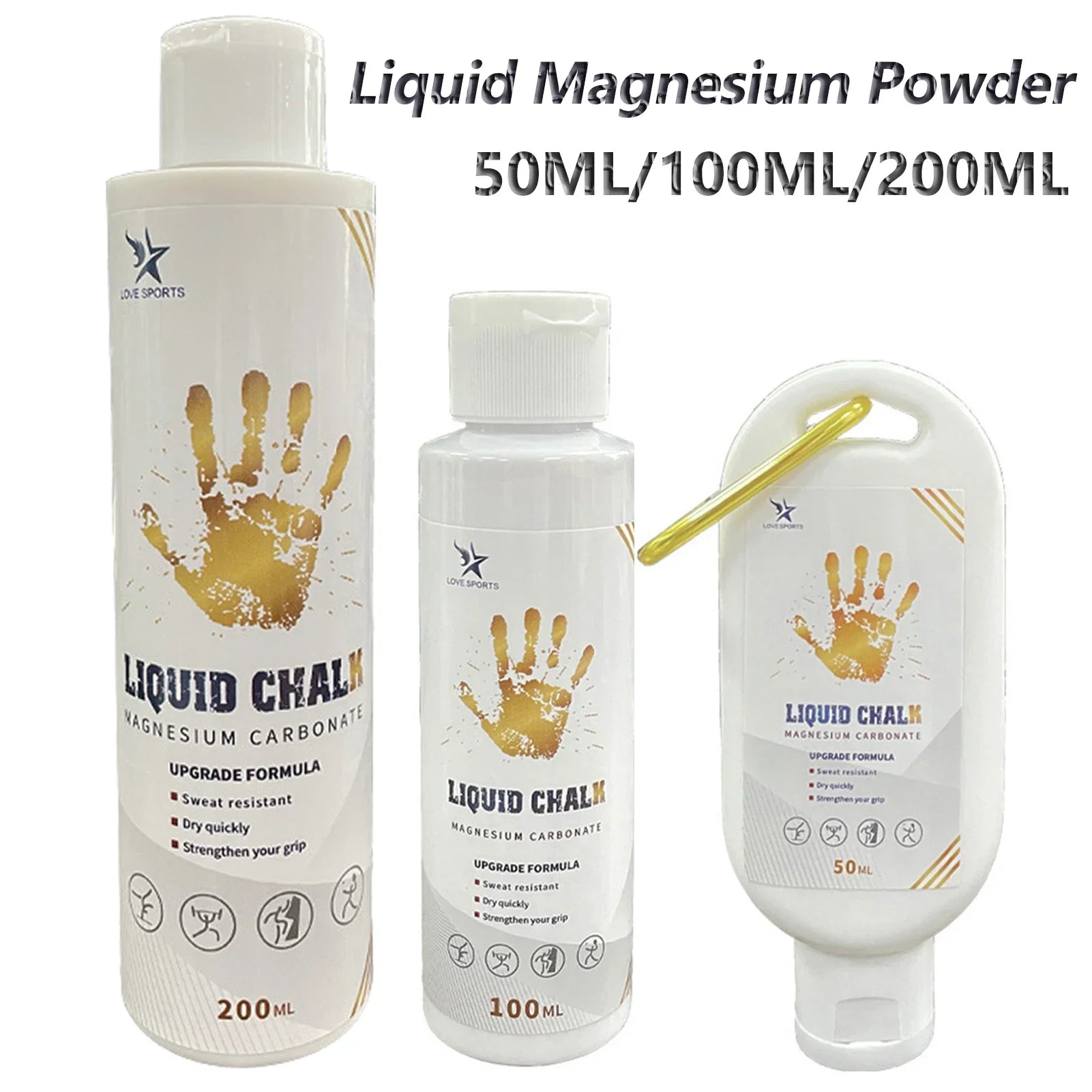 Liquid Chalk Sports Magnesium Powder Fitness Weight Lifting Anti Slip Cream Grip Weight Lifting Climbing Gym - Ammpoure