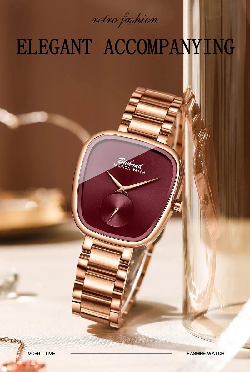 Luxury Fashion Women's Watch Waterproof Stainless Steel Women's Watch Simple High Quality Quartz Watch watches for woman - Ammpoure