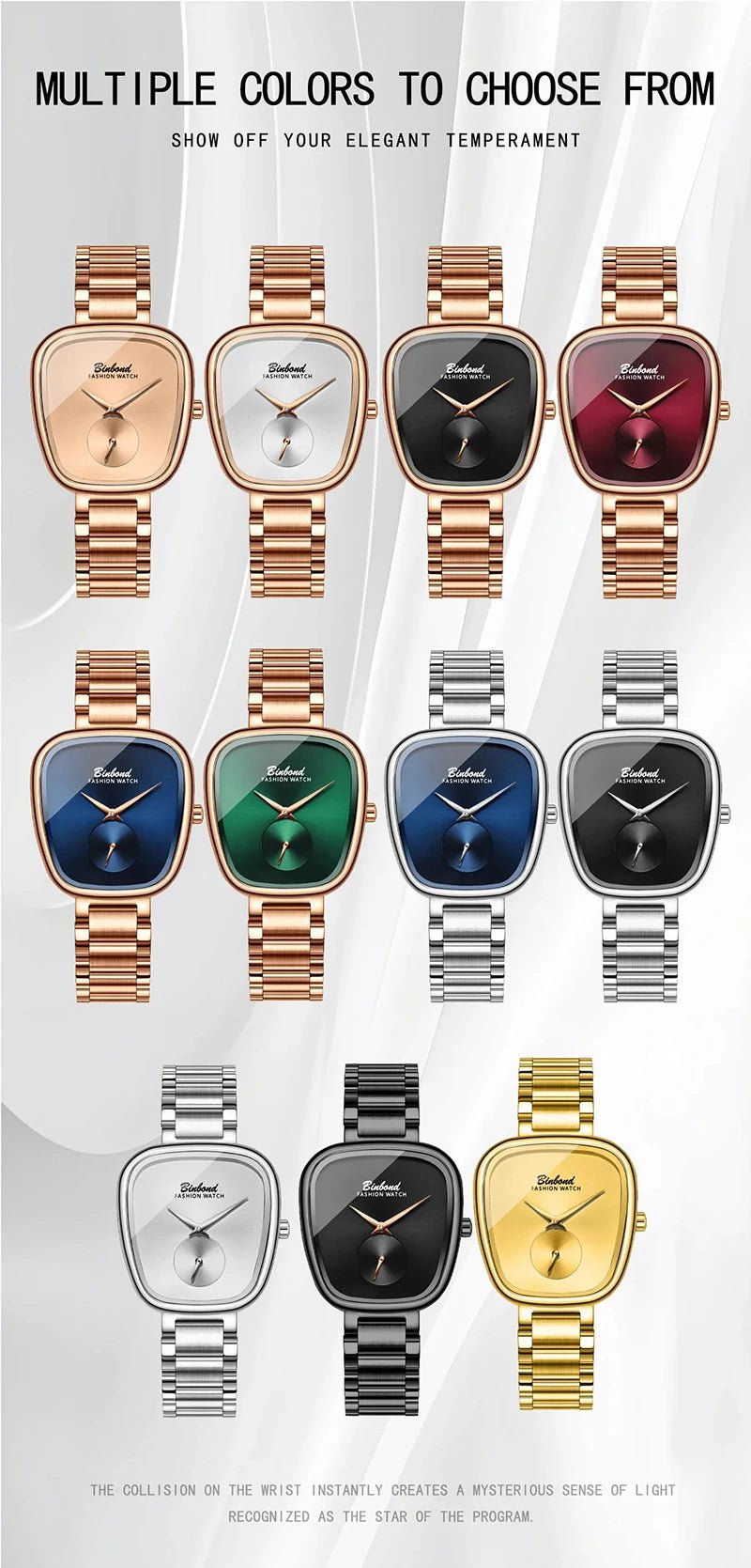 Luxury Fashion Women's Watch Waterproof Stainless Steel Women's Watch Simple High Quality Quartz Watch watches for woman - Ammpoure