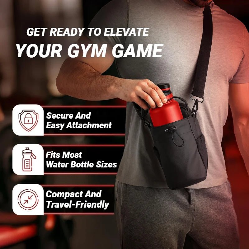 Magnetic Gym Bag For Phone Water Bottle Portable Fitness Storage Sports Accessories Large Capacity Carrier - Ammpoure
