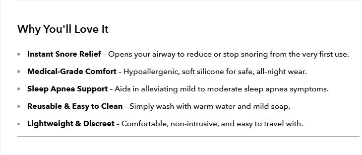 Medical Silicone Anti Snoring Tongue Anti Snore Device Apnea Aid UK - Ammpoure