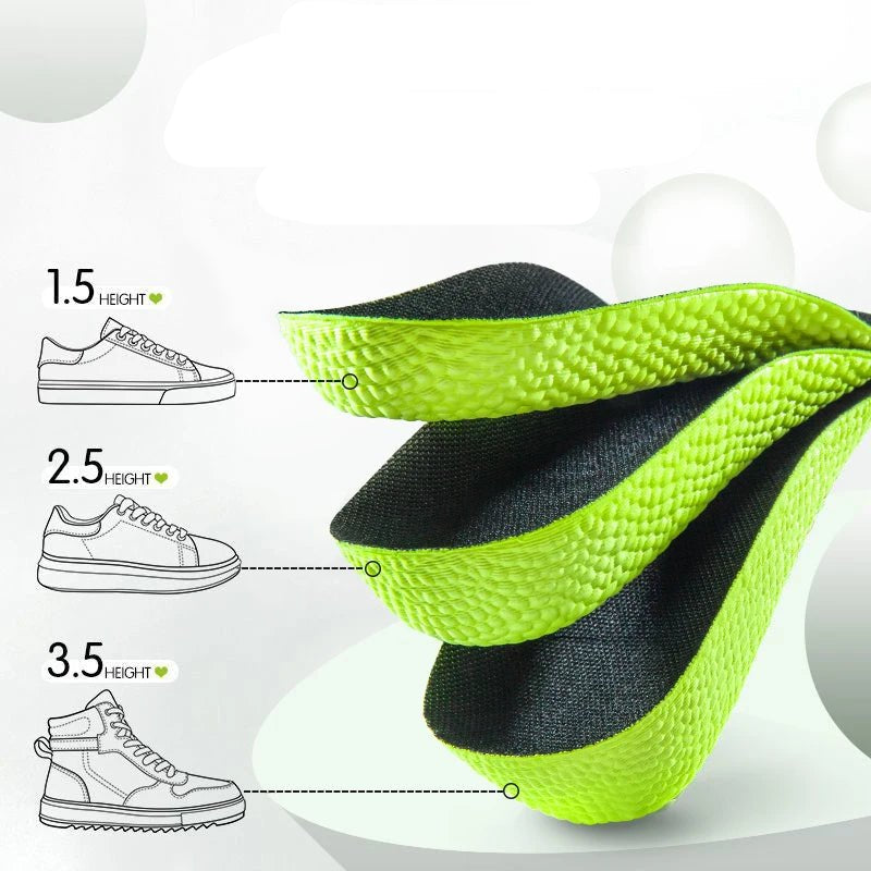 Memory Foam Height Increase Insoles for Men Women Shoes Flat Feet Arch Support Orthopedic Insoles Sneakers Heel Lift Shoe Pads - Ammpoure Wellbeing
