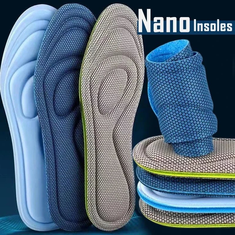 Memory Foam Orthopedic Insoles for Shoes Antibacterial Deodorization Sweat Absorption Insert Sport Shoes Running Pads - Ammpoure Wellbeing