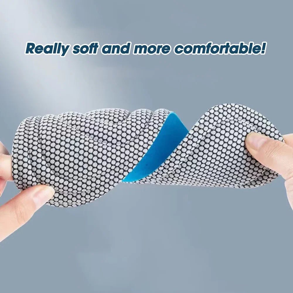 Memory Foam Orthopedic Insoles for Shoes Antibacterial Deodorization Sweat Absorption Insert Sport Shoes Running Pads - Ammpoure Wellbeing