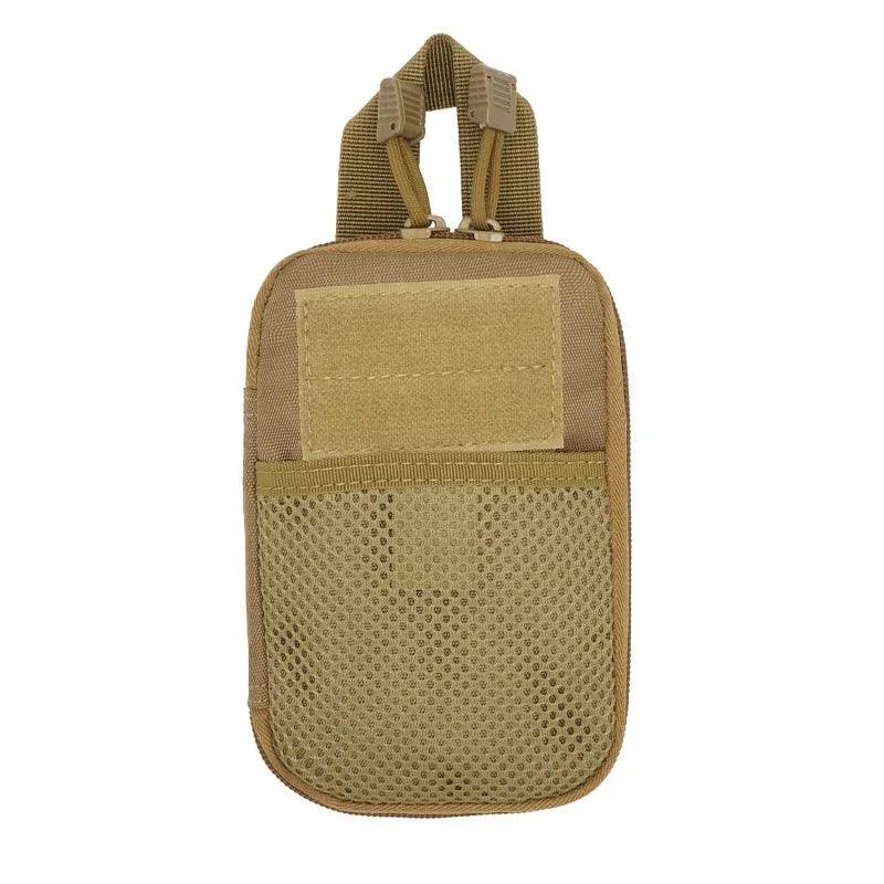 Men Tactical Molle Pouch Belt Waist Pack Bag Small Pocket Military Waist Pack Running Pouch Travel Camping Bags Soft back - Ammpoure Wellbeing