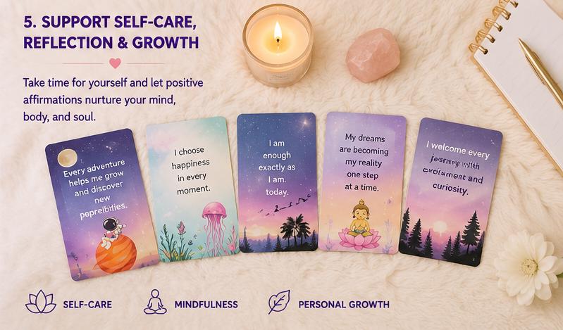 Mindful Wanderlust Affirmation Cards, Travel Journal Inserts (PDF) - Ammpoure