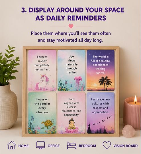 Mindful Wanderlust Affirmation Cards, Travel Journal Inserts (PDF) - Ammpoure
