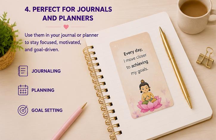 Mindful Wanderlust Affirmation Cards, Travel Journal Inserts (PDF) - Ammpoure