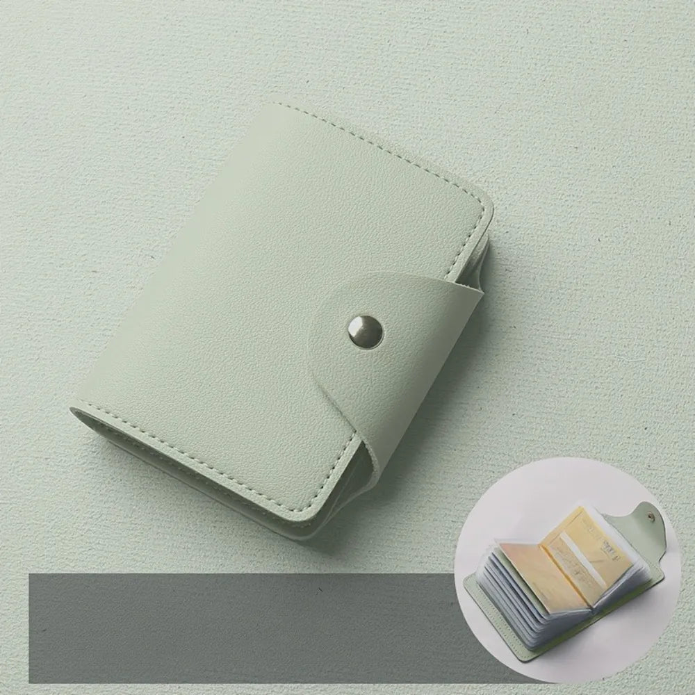 Mini Large Capacity Multi Clear-Slot Card Holder Canada ID Card Credit Card Storage Bag Casual Document Case for Travel & Daily Use - Ammpoure
