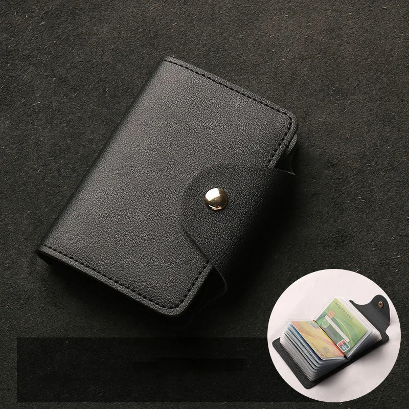 Mini Large Capacity Multi Clear-Slot Card Holder Canada ID Card Credit Card Storage Bag Casual Document Case for Travel & Daily Use - Ammpoure