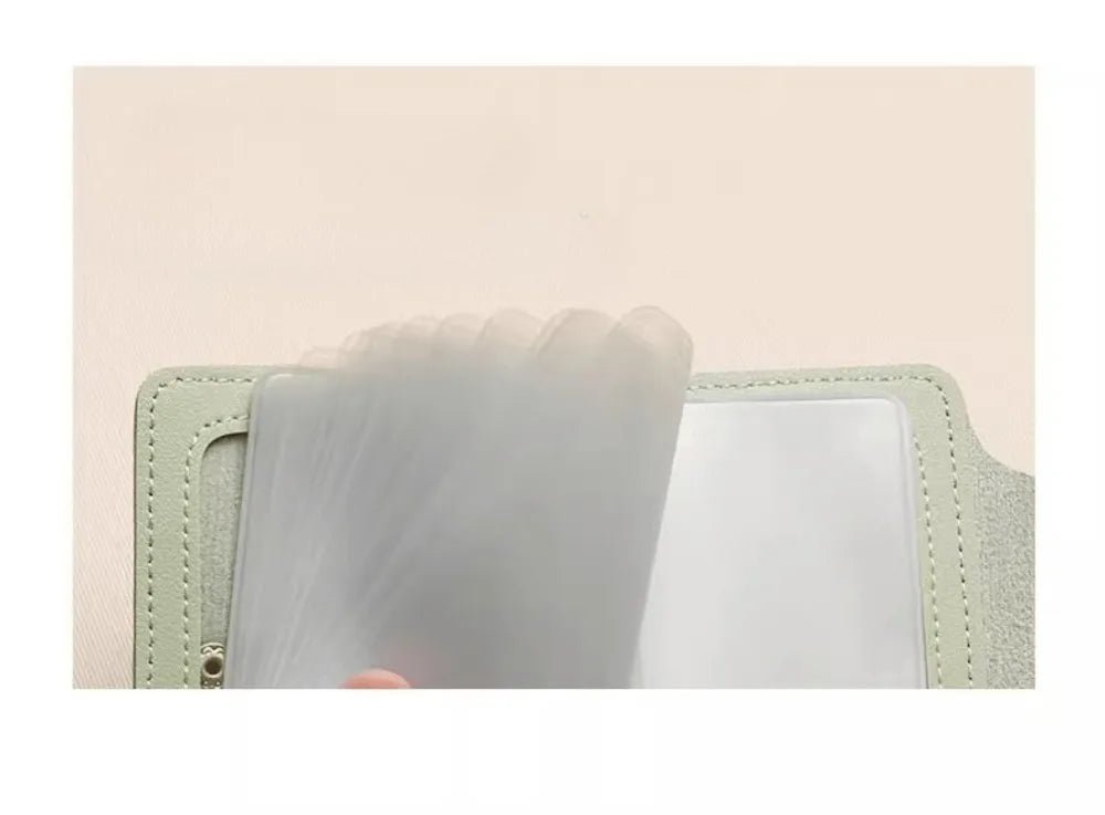 Mini Large Capacity Multi Clear-Slot Card Holder Canada ID Card Credit Card Storage Bag Casual Document Case for Travel & Daily Use - Ammpoure