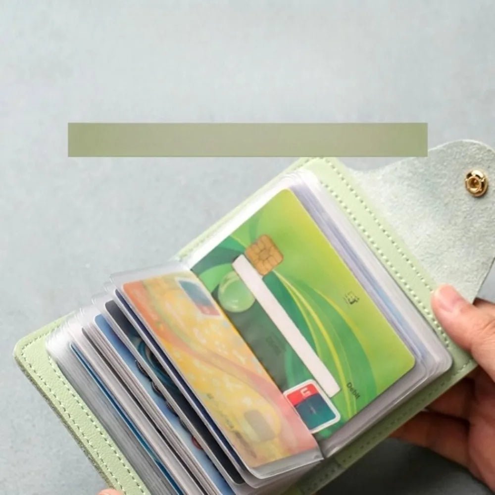 Mini Large Capacity Multi Clear-Slot Card Holder Canada ID Card Credit Card Storage Bag Casual Document Case for Travel & Daily Use - Ammpoure
