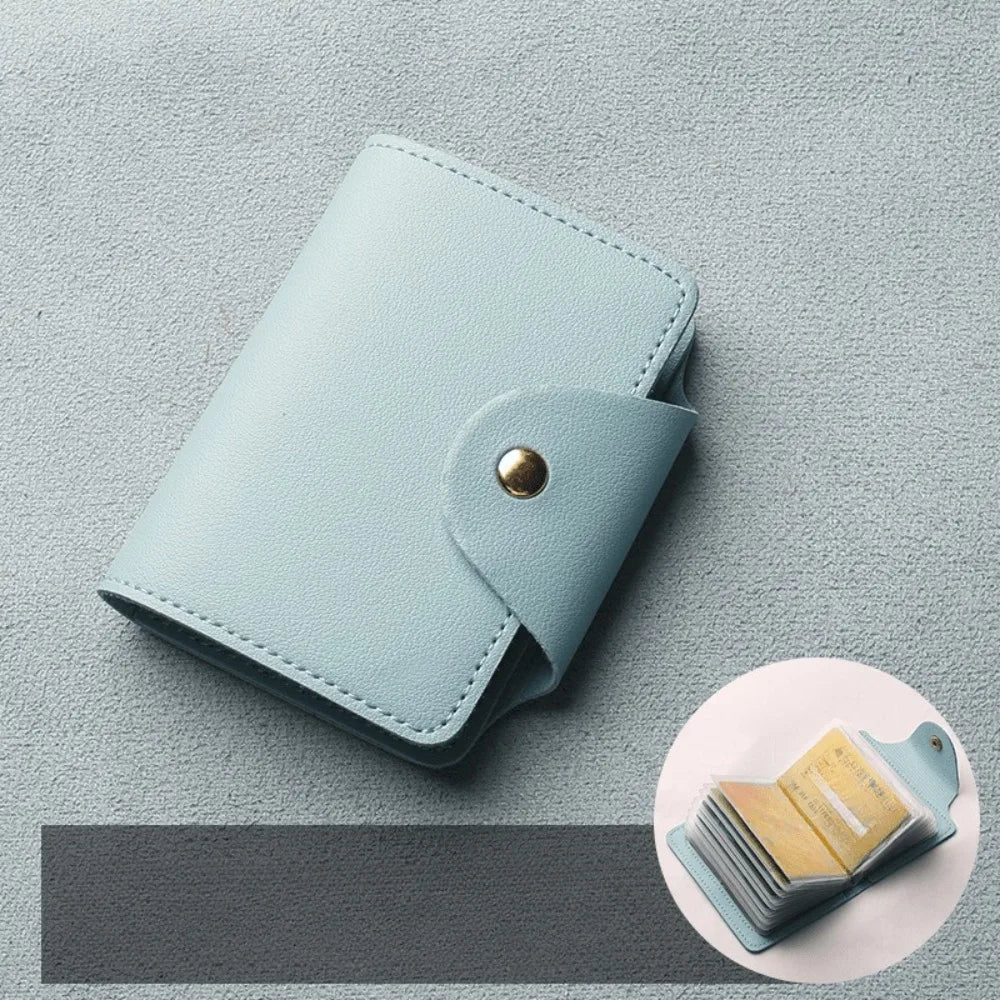 Mini Large Capacity Multi Clear-Slot Card Holder Canada ID Card Credit Card Storage Bag Casual Document Case for Travel & Daily Use - Ammpoure