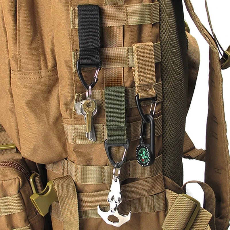 Multi-purpose Nylon USA Gloves Hook Work Gloves Safety Clip Outdoor Tactical Climbing Rope Camping Hanging Buck Outdoor Camping - Ammpoure