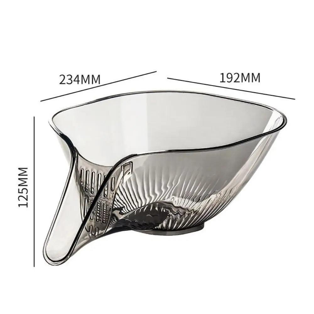 Multifunctional Drain Basket Drain Bowl Household Sink Vegetable Basin Kitchen Washing Fruit Plate Plastic - Ammpoure Wellbeing