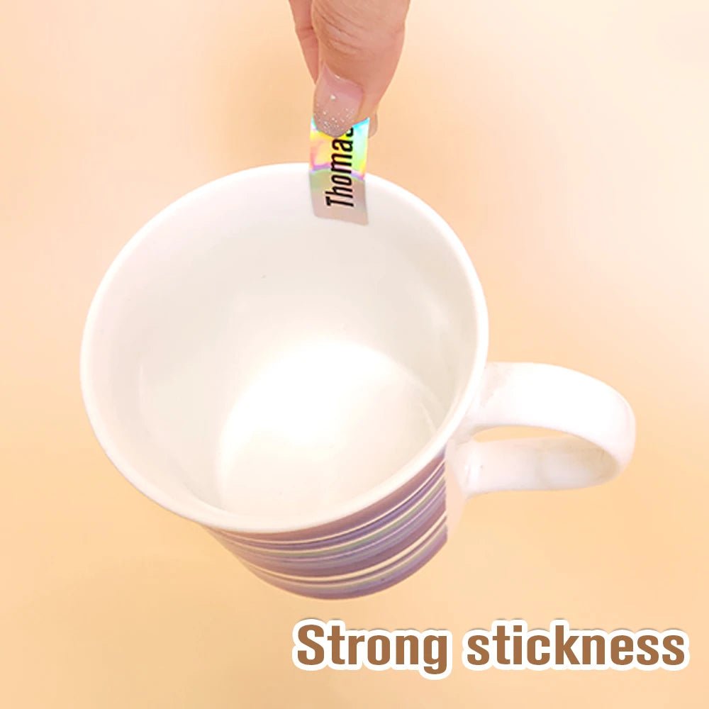 Name Tag Sticker Custom Waterproof Kawaii Stickers Decals Personalized First Name Label for Children School Stationery Bottle - Ammpoure Wellbeing