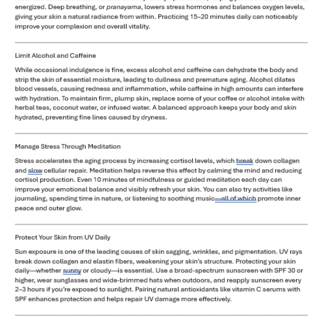 Natural Face Tightening Secrets: 50 Proven Ways to Lift and Firm Skin Naturally at Home (Instant Download eBook) - Ammpoure