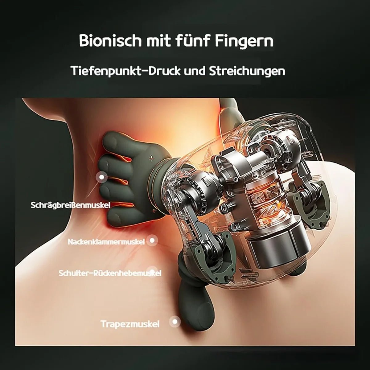 Neck Shoulder Massager Multifunctional 3 - Level Cervical Massage Electric Heating Kneading Muscles Massage Neck Waist Leg - Ammpoure