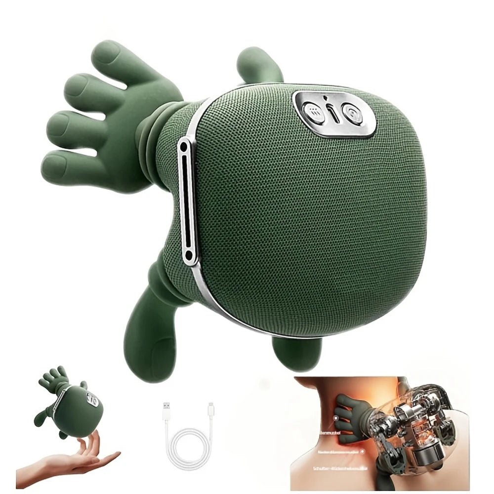 Neck Shoulder Massager Multifunctional 3 - Level Cervical Massage Electric Heating Kneading Muscles Massage Neck Waist Leg - Ammpoure