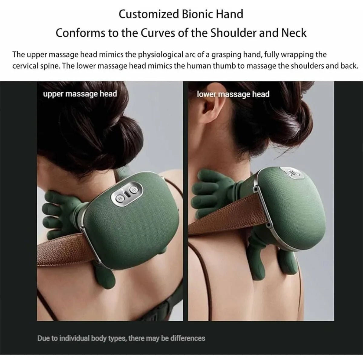 Neck Shoulder Massager Multifunctional 3 - Level Cervical Massage Electric Heating Kneading Muscles Massage Neck Waist Leg - Ammpoure