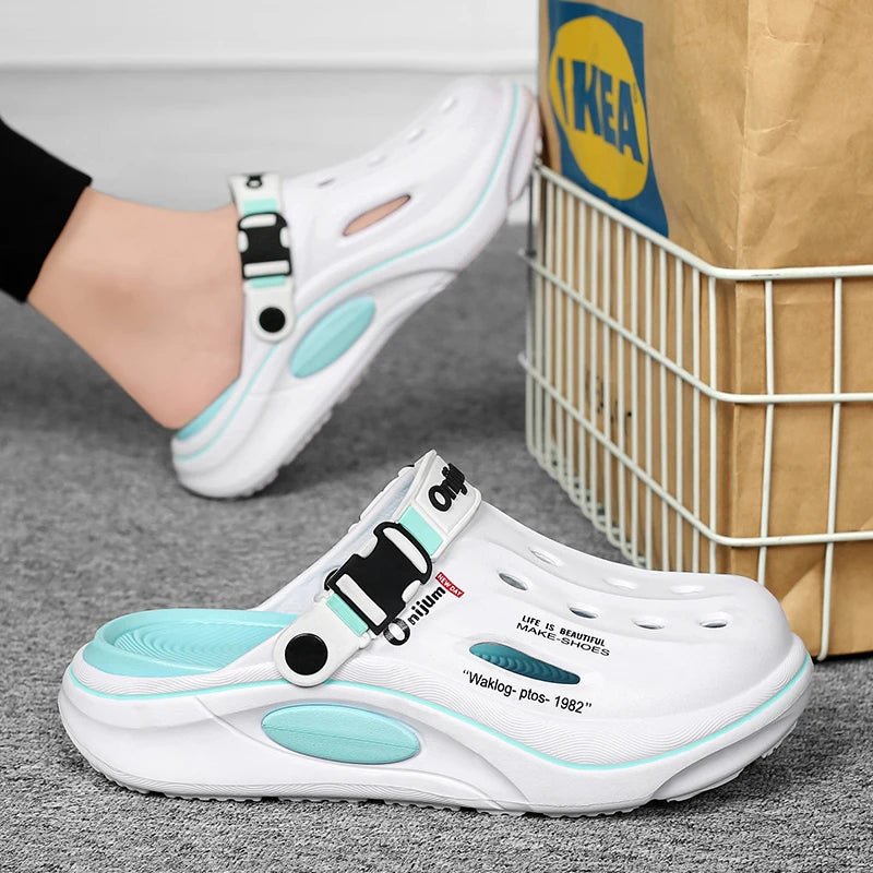 New Classic Summer Clogs Slipper Breathable Garden Shoes EVA Outdoor Comforty Beach Slides Home Sandals Antiskid Slippers - Ammpoure