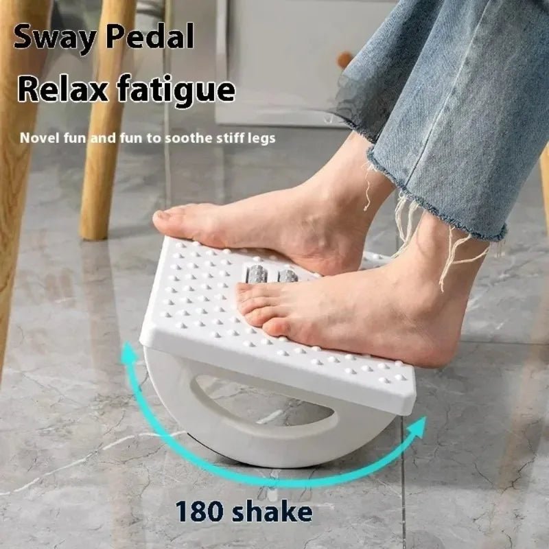 New Portability Foot Rest Under Desk Footrest Ergonomic Foot Stool With Massage Rollers Foot Rest For Home Office Work - Ammpoure