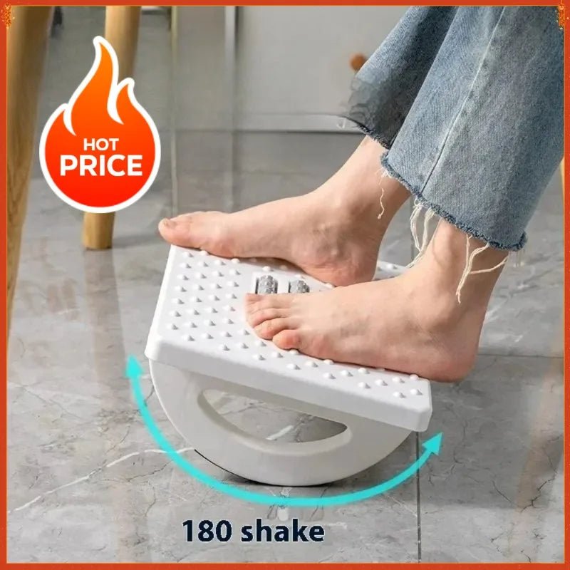 New Portability Foot Rest Under Desk Footrest Ergonomic Foot Stool With Massage Rollers Foot Rest For Home Office Work - Ammpoure