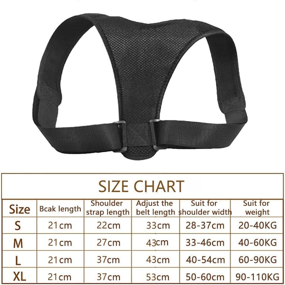 New Posture Corrector Spine Back Shoulder Support Corrector Band - Ammpoure Wellbeing