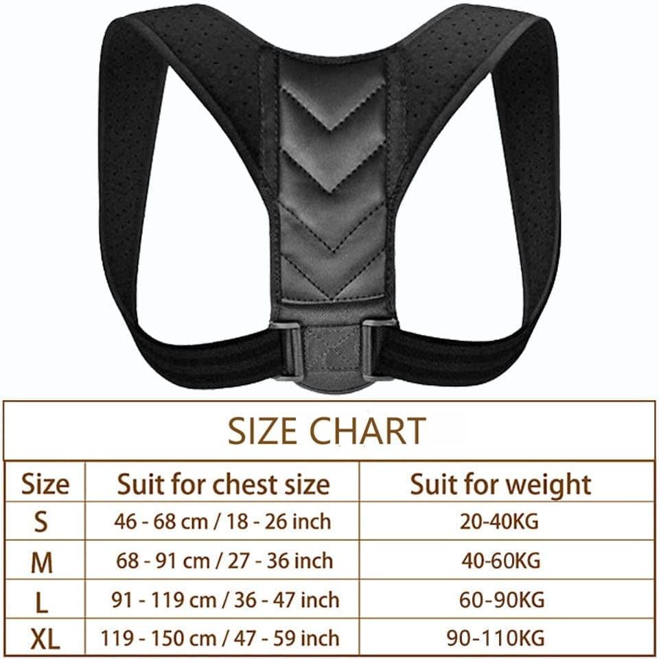 New Posture Corrector Spine Back Shoulder Support Corrector Band - Ammpoure Wellbeing
