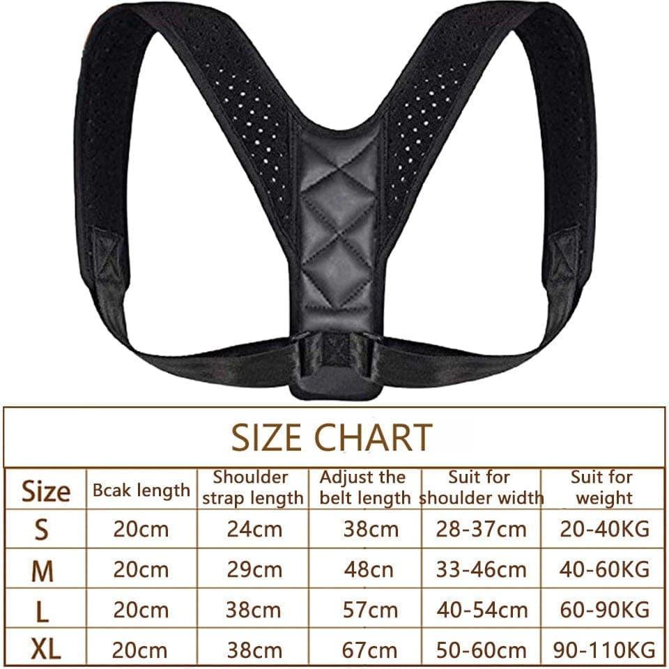 New Posture Corrector Spine Back Shoulder Support Corrector Band - Ammpoure Wellbeing