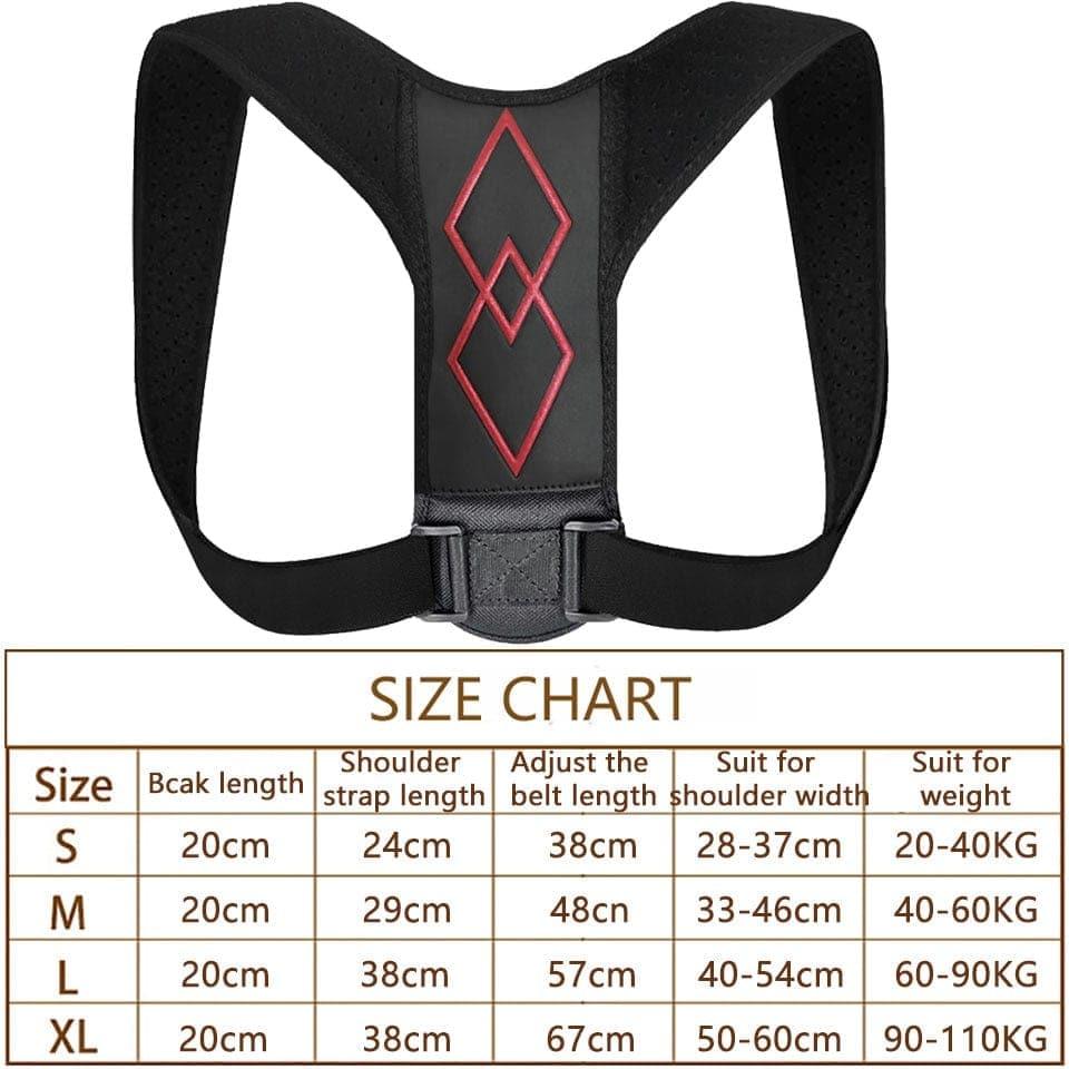 New Posture Corrector Spine Back Shoulder Support Corrector Band - Ammpoure Wellbeing