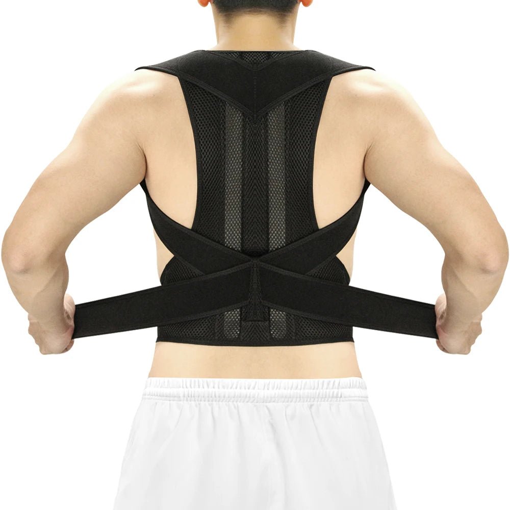New Upper Back Posture Corrector Posture Clavicle Support Corrector Back Straight Shoulders Brace Strap Correctpor - Ammpoure