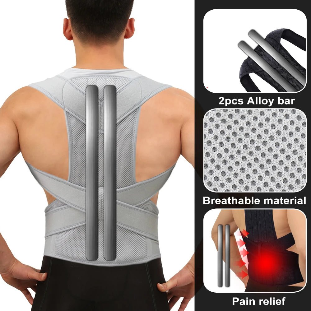 New Upper Back Posture Corrector Posture Clavicle Support Corrector Back Straight Shoulders Brace Strap Correctpor - Ammpoure