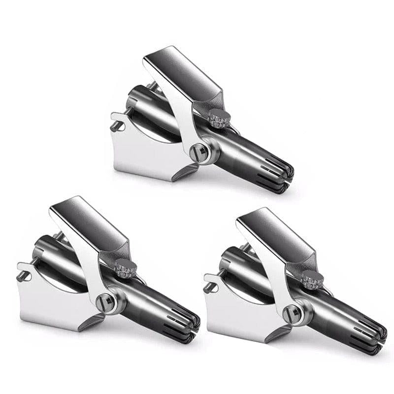 Nose Hair Trimmer for Men Stainless Steel Manual Trimmer UK For Nose Vibrissa Razor Shaver Washable Portable Nose Ear Hair Trimmer - Ammpoure Wellbeing