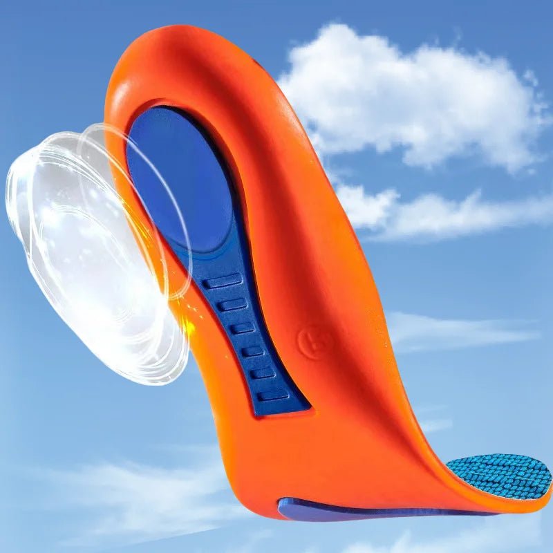 Orthopedic Sports Elasticity Insoles For Shoes Sole Unisex Technology Shock Absorption Breathable Running Insoles - Ammpoure