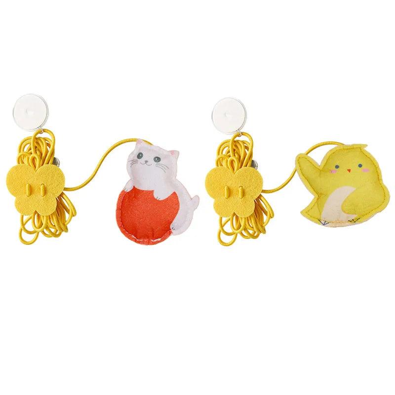 Pet Cat Toys Elasticity Retractable Hanging Door Type Interactive Toy For Kitten Mouse Catnip Scratch Rope Toy Pet Supplies - Ammpoure Wellbeing