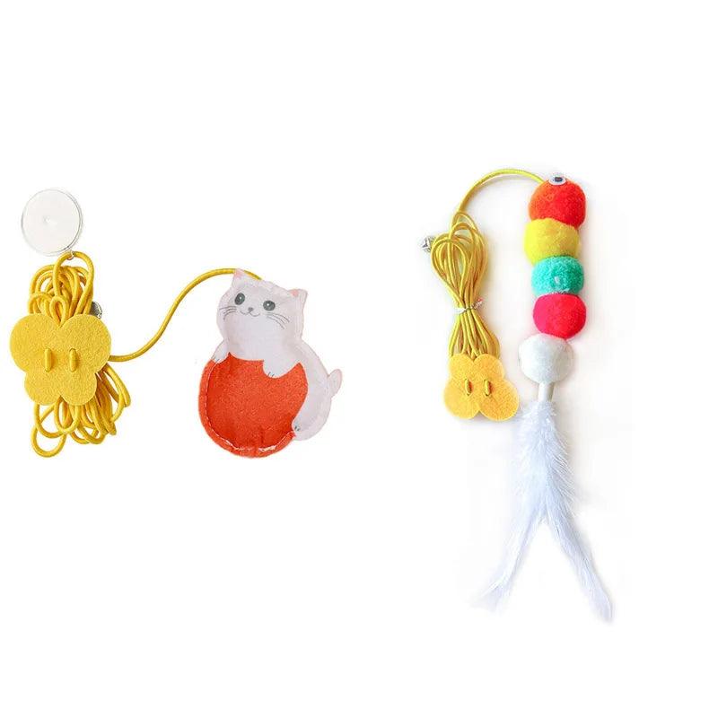 Pet Cat Toys Elasticity Retractable Hanging Door Type Interactive Toy For Kitten Mouse Catnip Scratch Rope Toy Pet Supplies - Ammpoure Wellbeing