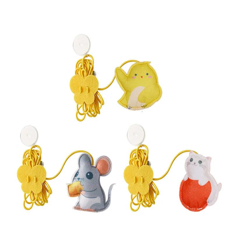 Pet Cat Toys Elasticity Retractable Hanging Door Type Interactive Toy For Kitten Mouse Catnip Scratch Rope Toy Pet Supplies - Ammpoure Wellbeing