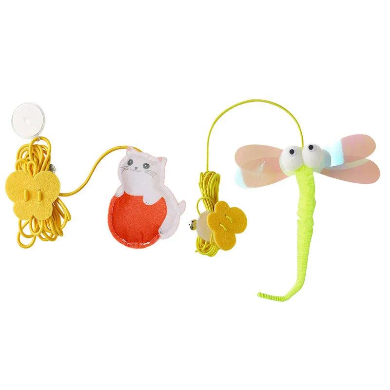 Pet Cat Toys Elasticity Retractable Hanging Door Type Interactive Toy For Kitten Mouse Catnip Scratch Rope Toy Pet Supplies - Ammpoure Wellbeing