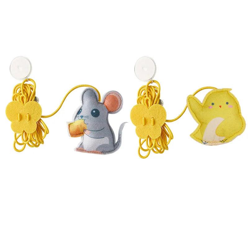 Pet Cat Toys Elasticity Retractable Hanging Door Type Interactive Toy For Kitten Mouse Catnip Scratch Rope Toy Pet Supplies - Ammpoure Wellbeing