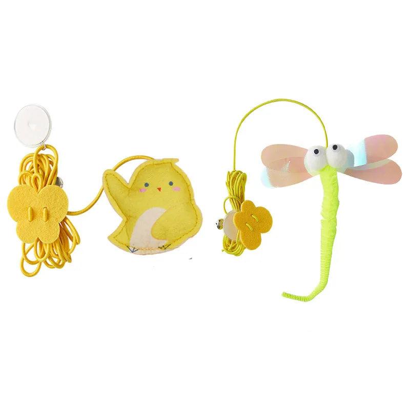 Pet Cat Toys Elasticity Retractable Hanging Door Type Interactive Toy For Kitten Mouse Catnip Scratch Rope Toy Pet Supplies - Ammpoure Wellbeing