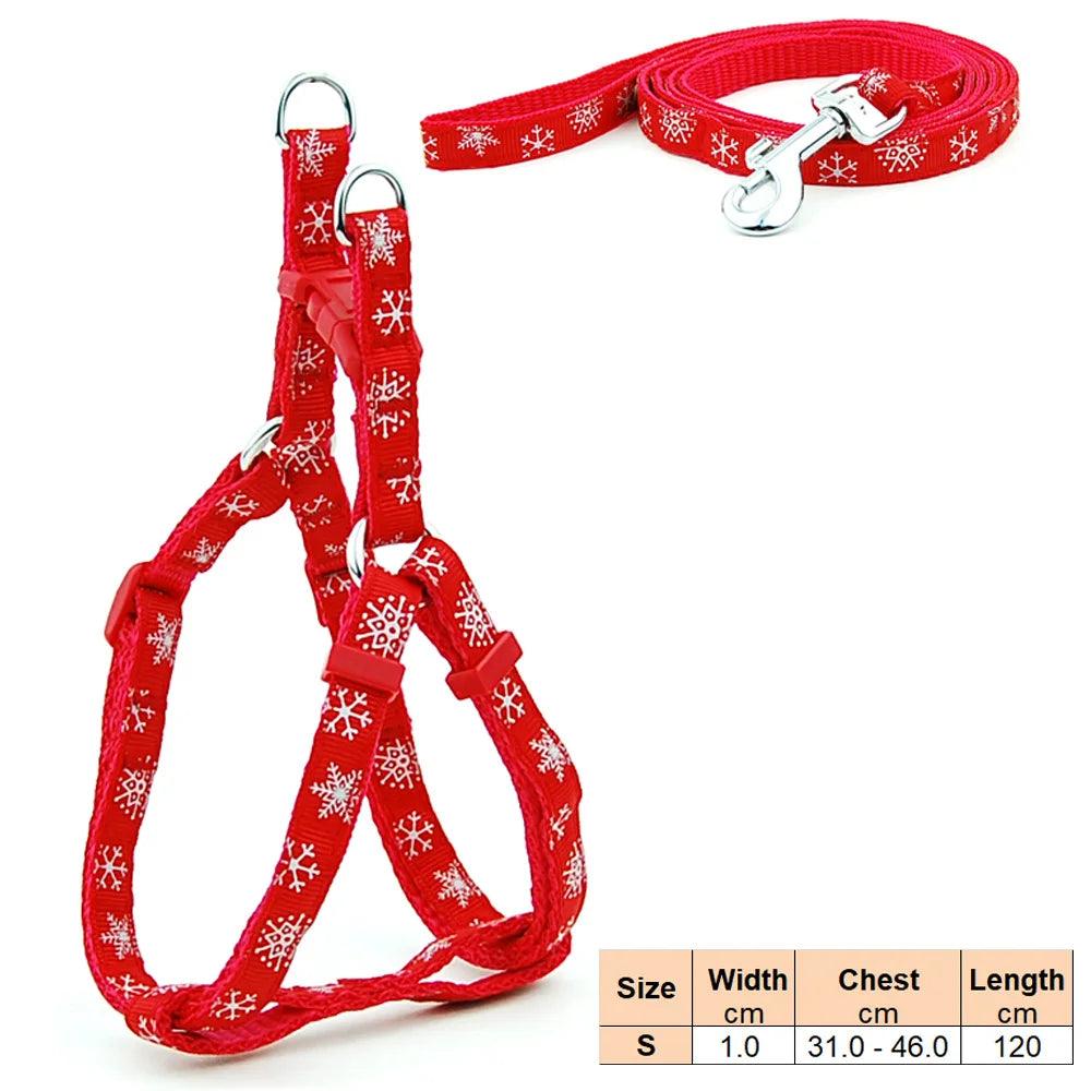 Pet Dog Harness and Leash Adjustable Collar Pet Products for Cat Small Dogs Outdoor Walking Puppy Accessories - Ammpoure Wellbeing