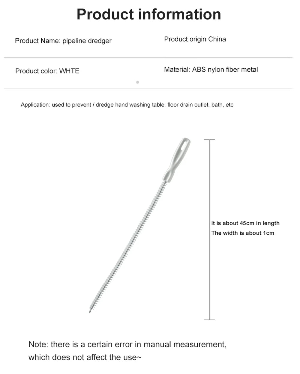 Pipe Dredging Brush Bathroom Hair Sewer Sink Cleaning Brush Drain Cleaner Flexible Cleaner Clog Plug Hole Remover Tool - Ammpoure