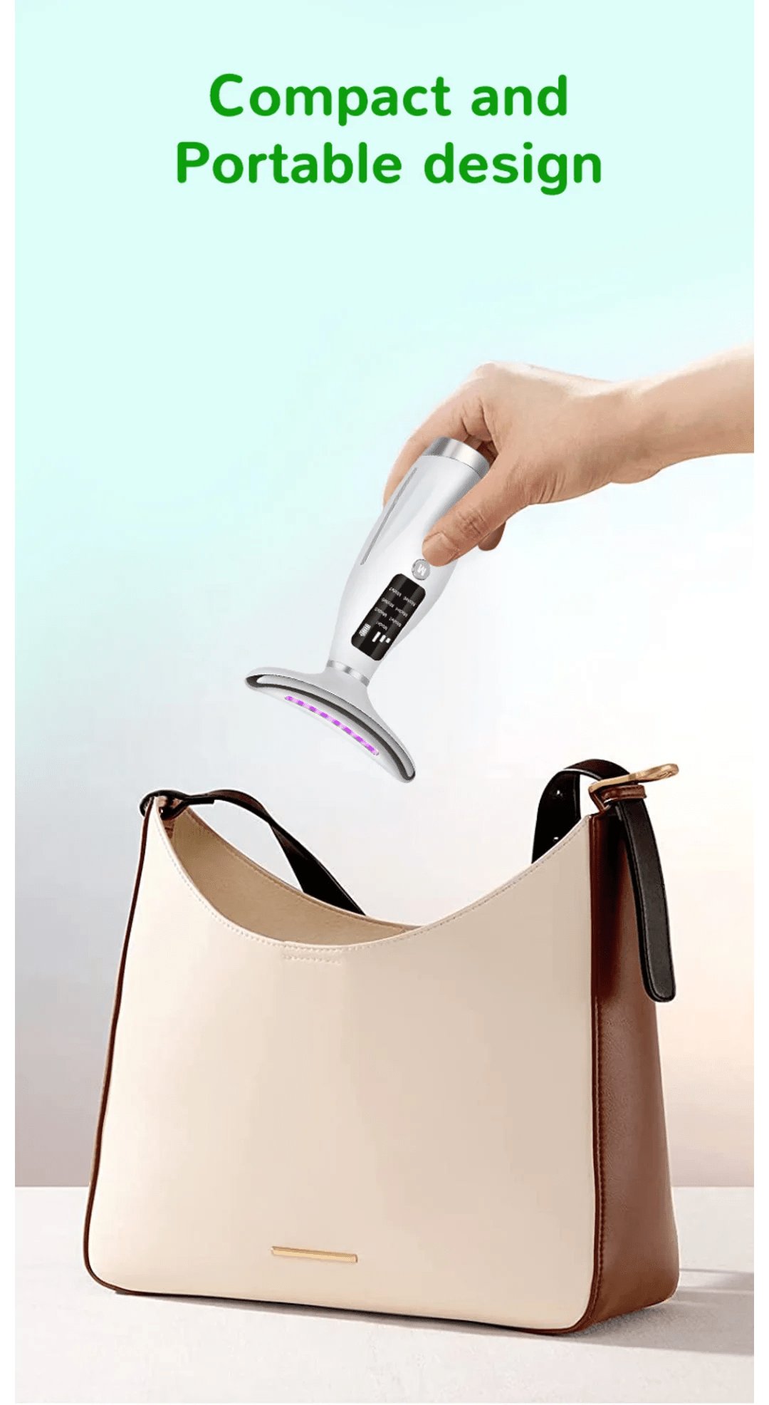 Popular Neck Beauty Device, Neck Massager, Neck Wrinkle and Nasolabial Fold Beauty Tool, Ems Microcurrent Light Therapy Massager - Ammpoure